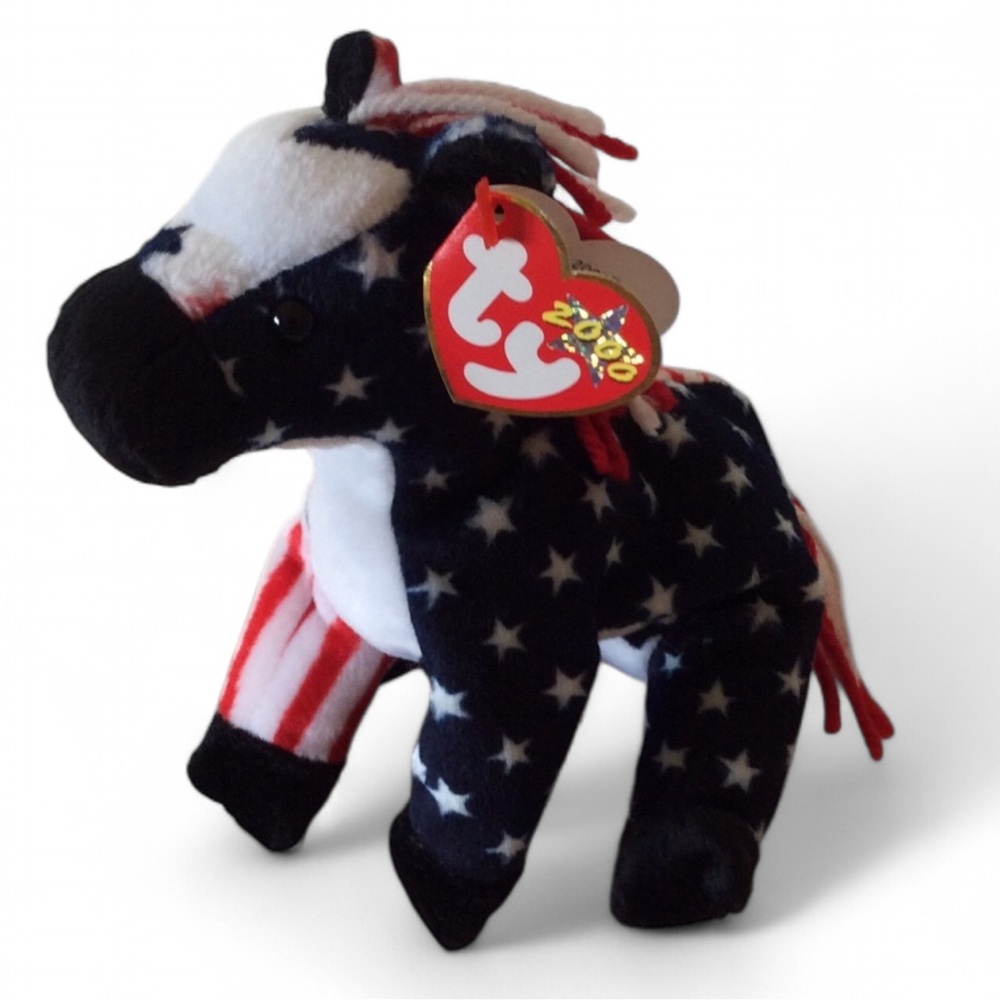 TY Vintage 2000 Beanie Babies Lefty the Donkey
